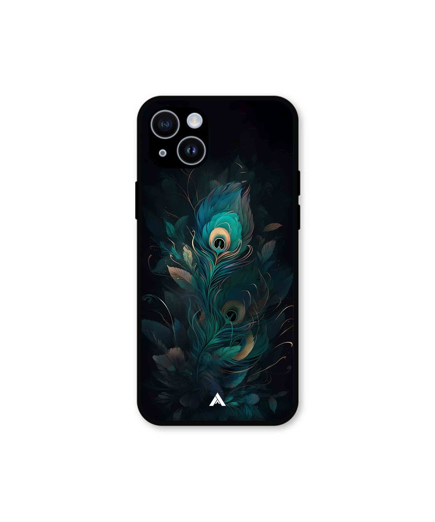 Krishna Mor Punkh Metal Back Cover Phone Case for iPhone 14 Plus 