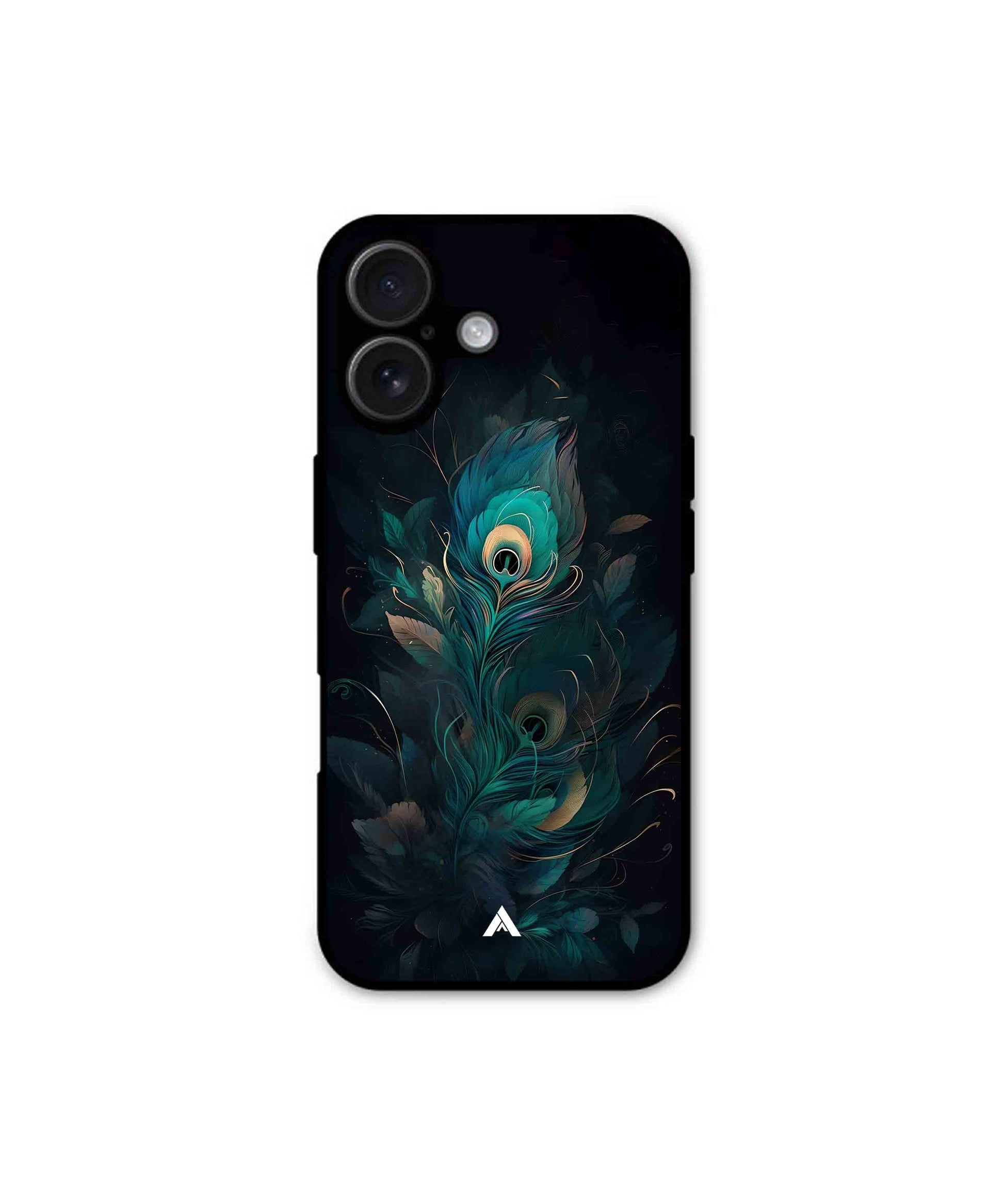 Krishna Mor Punkh Metal Back Cover Phone Case for iPhone 16 