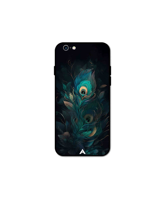 Krishna Mor Punkh Metal Back Cover Phone Case for iPhone 6 