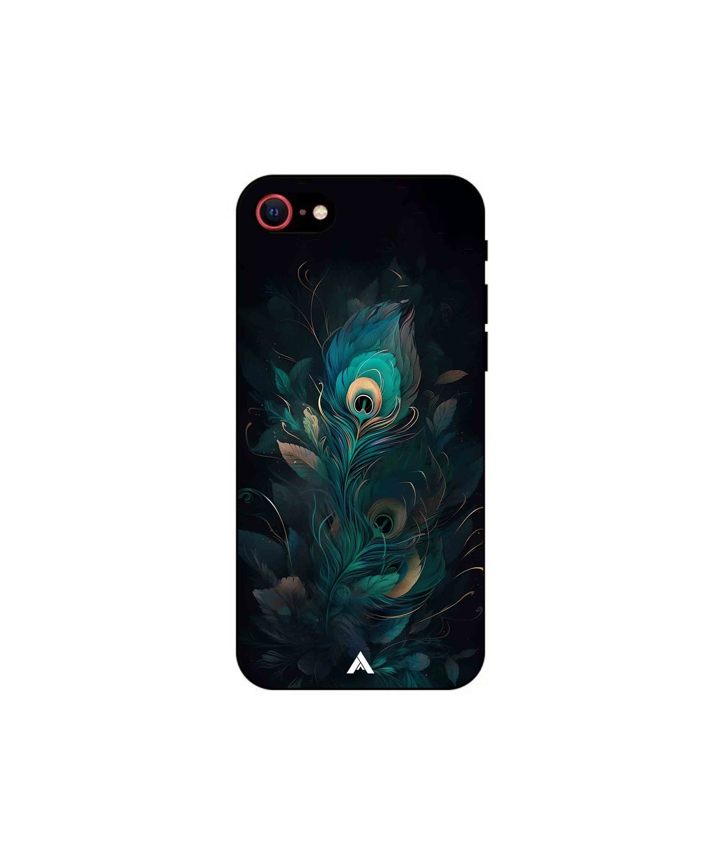 Krishna Mor Punkh Metal Back Cover Phone Case for iPhone 8 