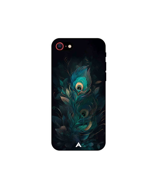 Krishna Mor Punkh Metal Back Cover Phone Case for iPhone 8 