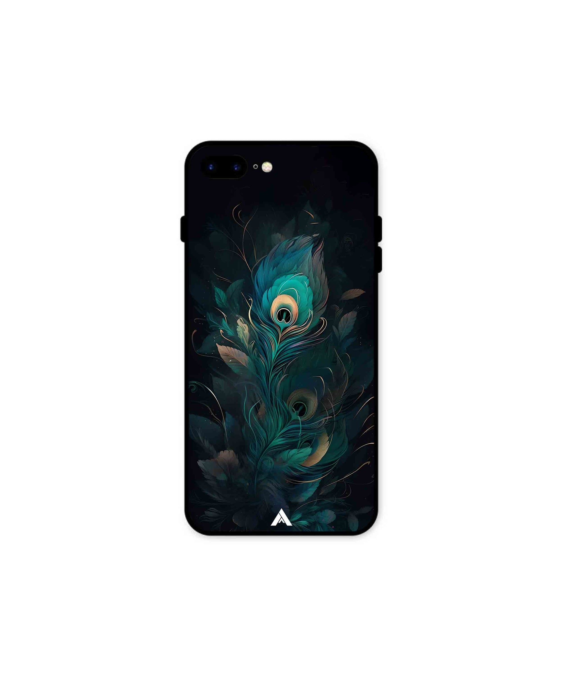 Krishna Mor Punkh Metal Back Cover Phone Case for iPhone 8 Plus 