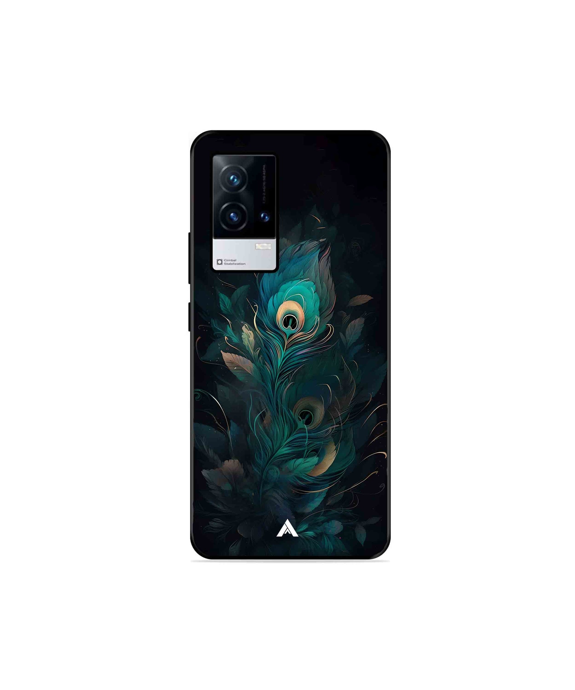 Krishna Mor Punkh Metal Back Cover Phone Case for iQOO 8 
