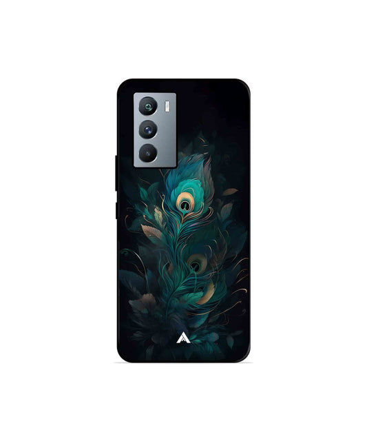 Krishna Mor Punkh Metal Back Cover Phone Case for iQOO 9 SE 
