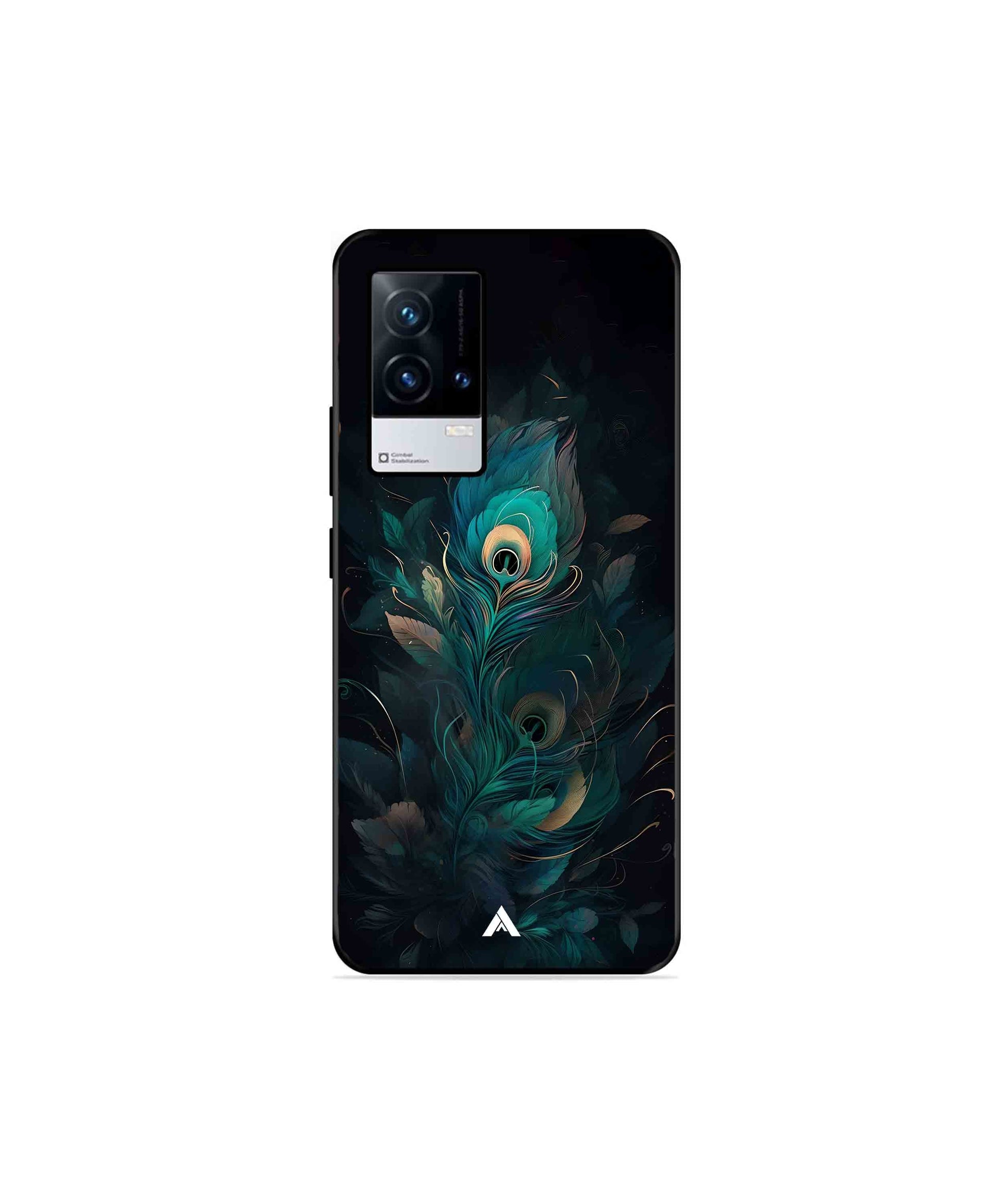 Krishna Mor Punkh Metal Back Cover Phone Case for iQOO 9 