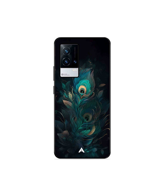 Krishna Mor Punkh Metal Back Cover Phone Case for iQOO 9 