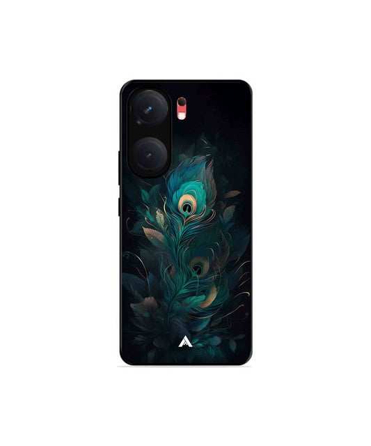 Krishna Mor Punkh Metal Back Cover Phone Case for iQOO Neo 9 Pro 