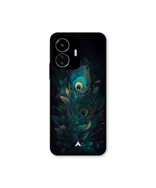 Krishna Mor Punkh Metal Back Cover Phone Case for iQOO Z6 Lite 