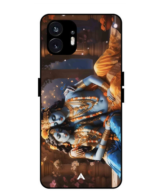 Krishna Radha Metal Back Cover Phone Case for Nothing Phone 2a