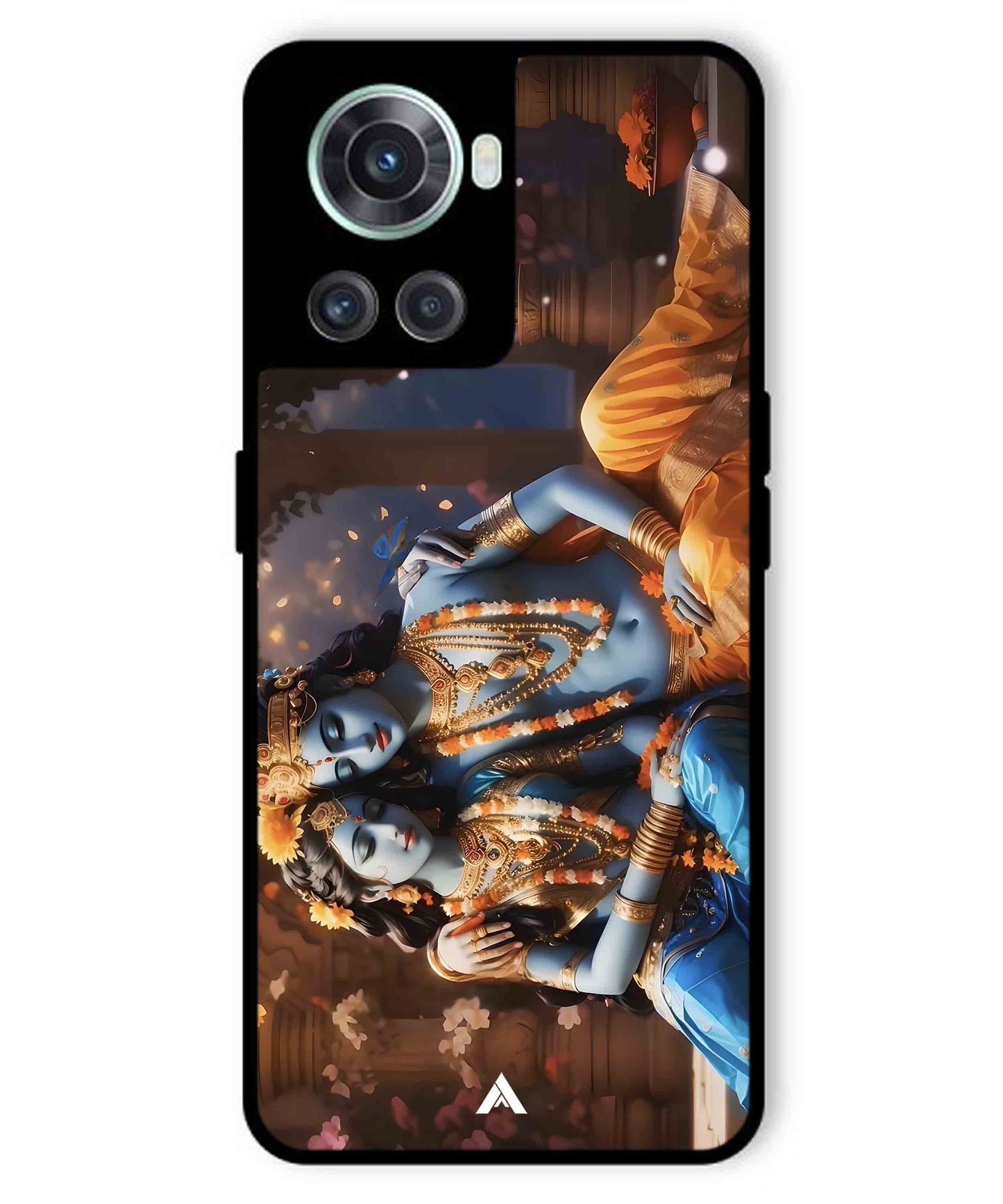 Krishna Radha Metal Back Cover Phone Case for Oneplus 10R