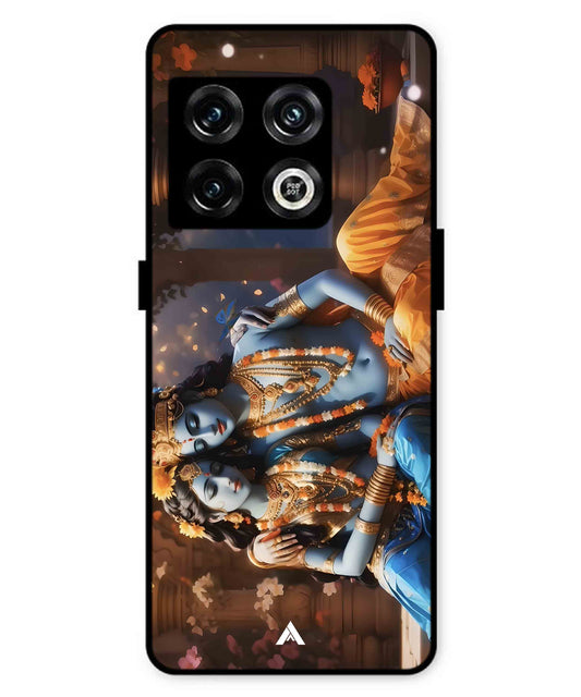 Krishna Radha Metal Back Cover Phone Case for Oneplus 10 Pro