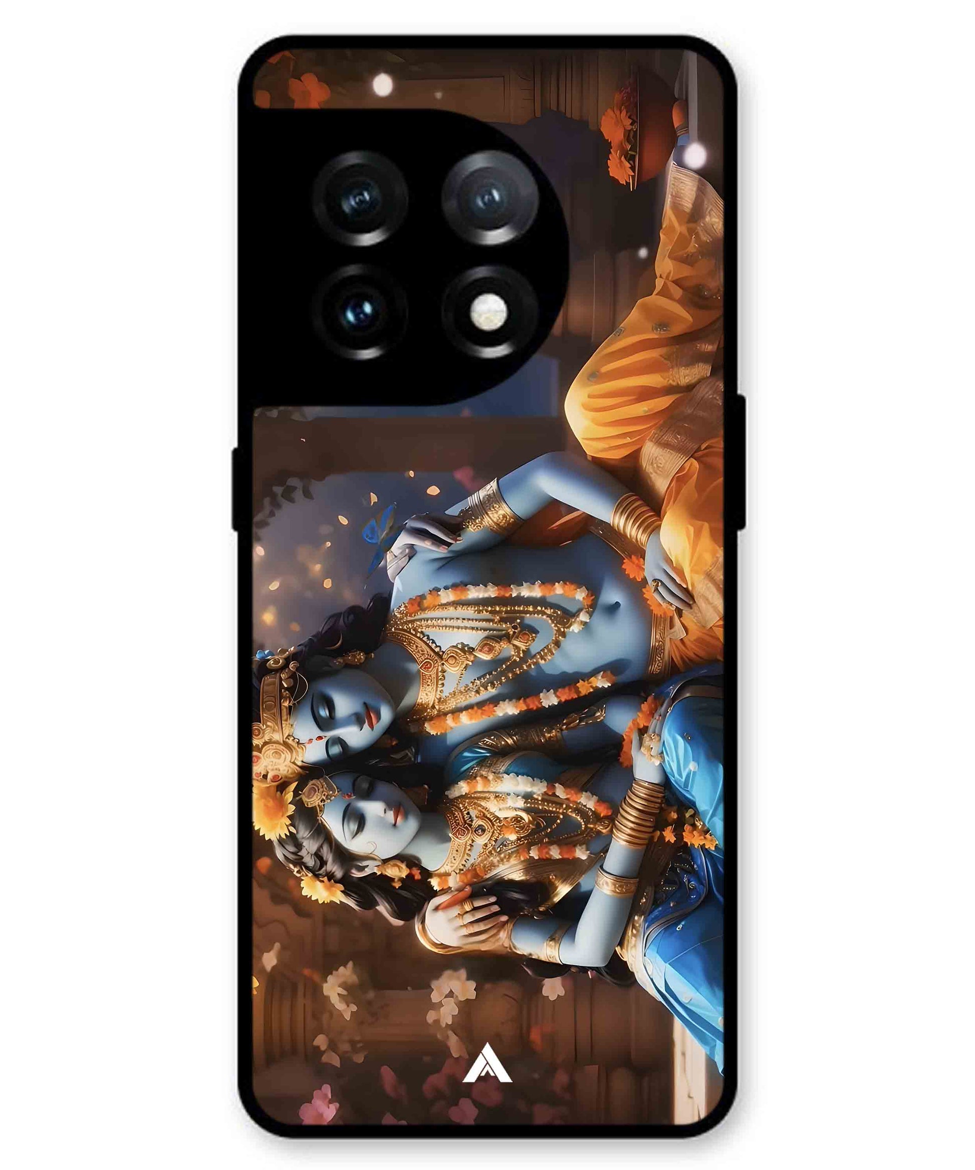 Krishna Radha Metal Back Cover Phone Case for Oneplus 11