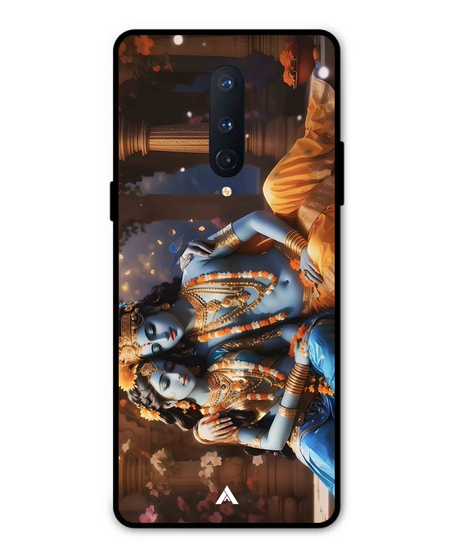 Krishna Radha Metal Back Cover Phone Case for Oneplus 8