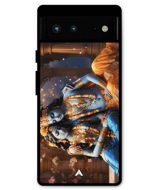 Krishna Radha Metal Back Cover Phone Case for Pixel 7A