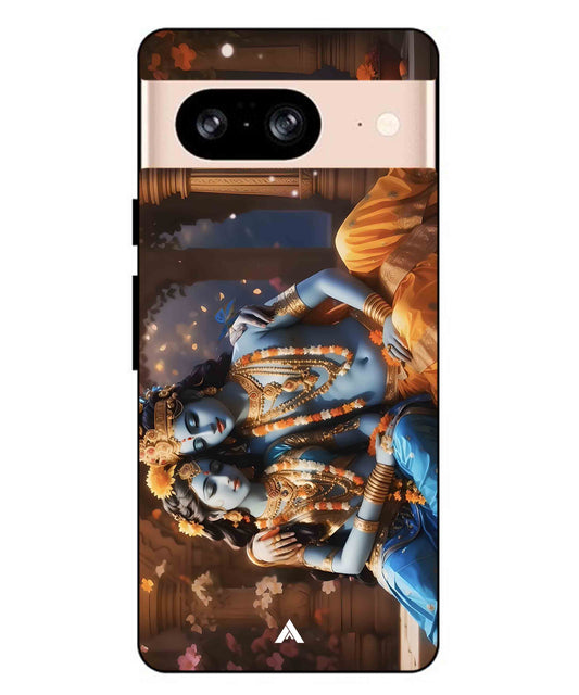 Krishna Radha Metal Back Cover Phone Case for Pixel 8