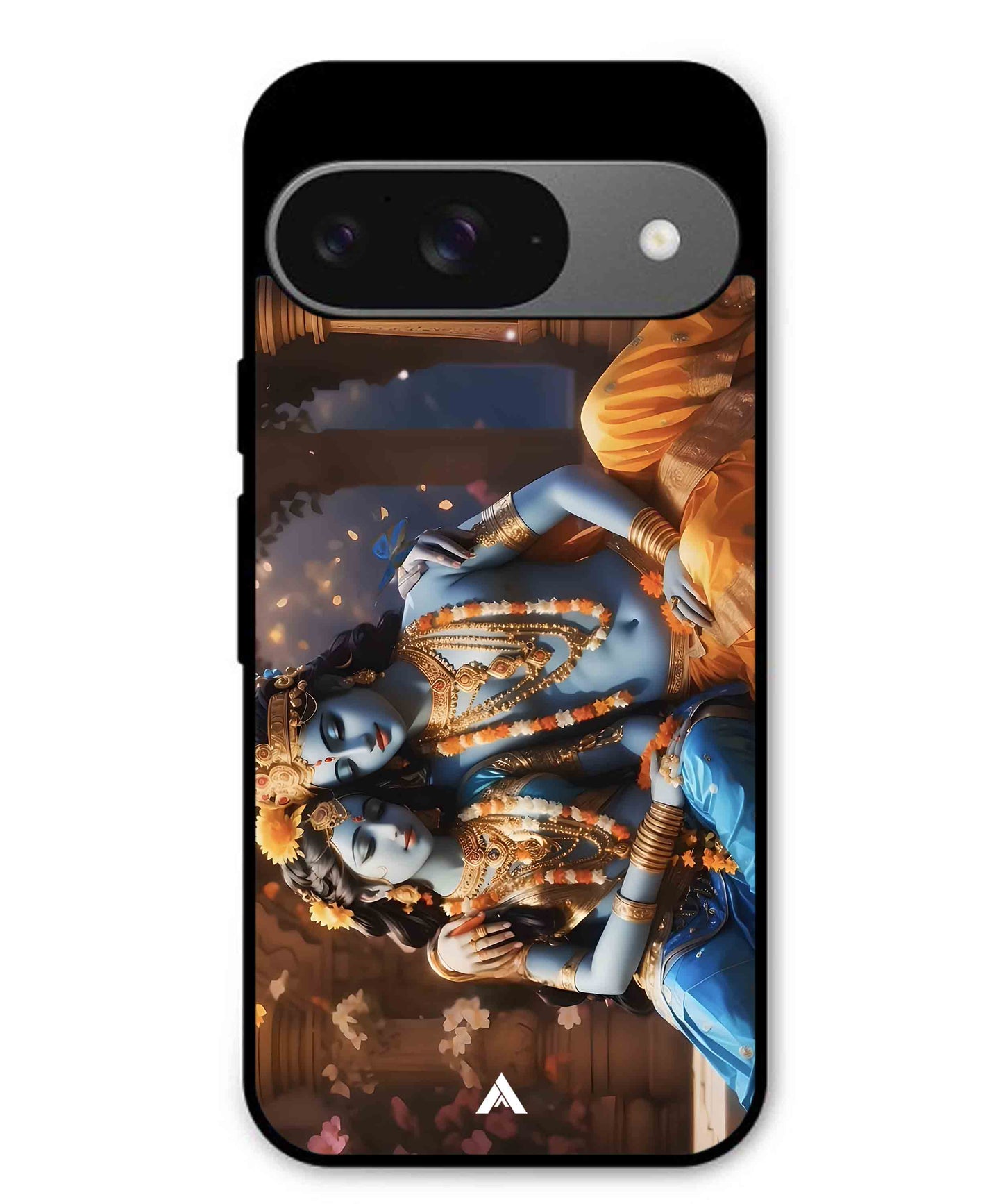 Krishna Radha Metal Back Cover Phone Case for Pixel 9