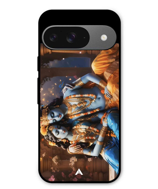 Krishna Radha Metal Back Cover Phone Case for Pixel 9