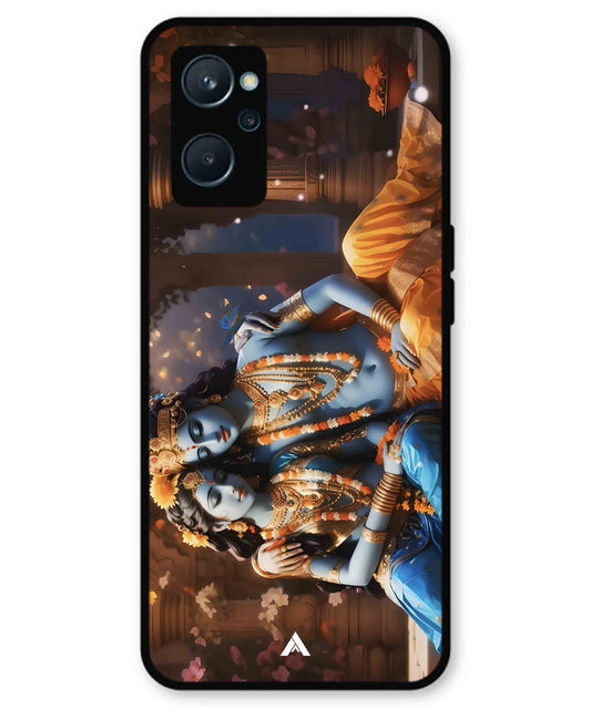 Krishna Radha Metal Back Cover Phone Case for Realme 10