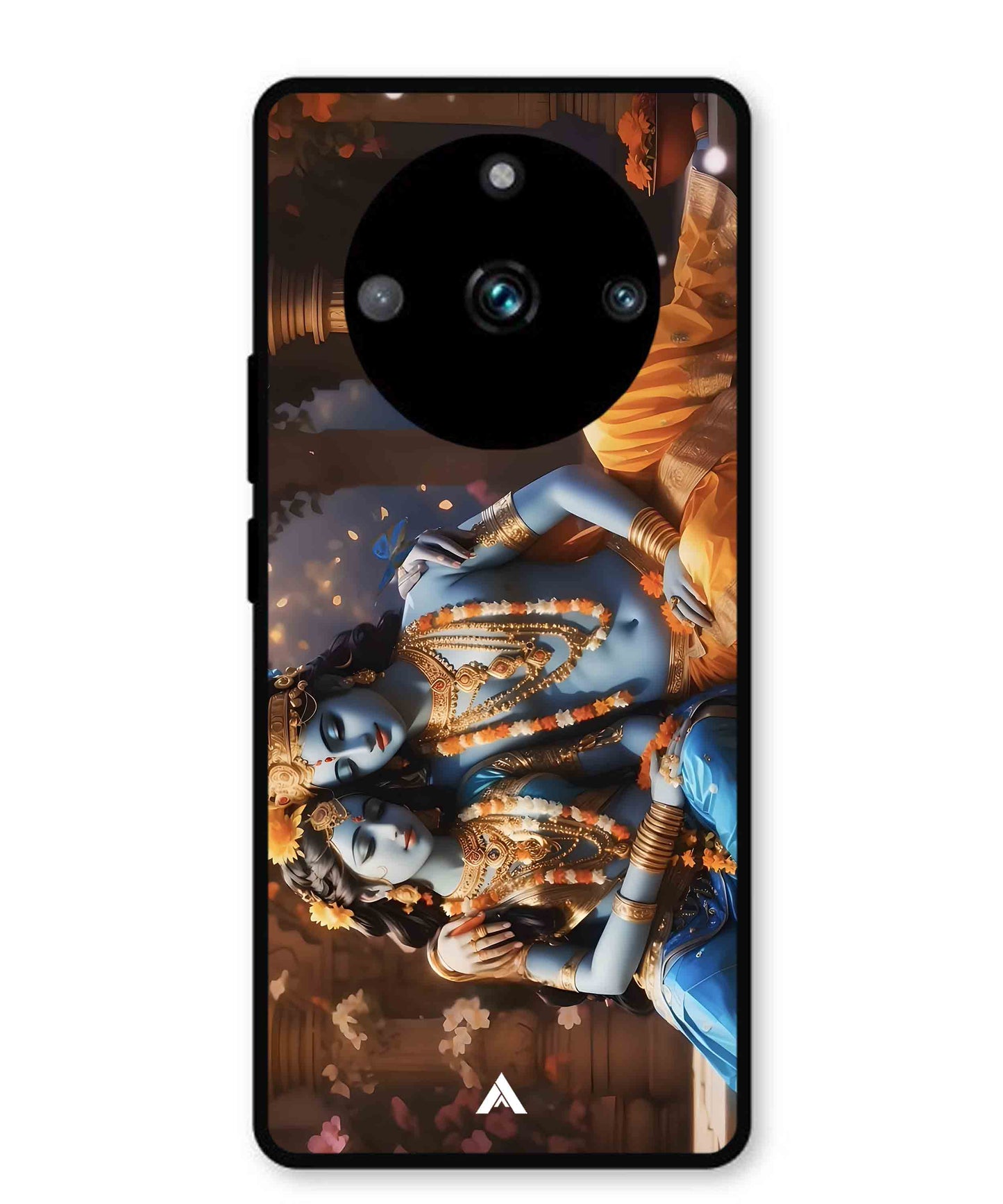 Krishna Radha Metal Back Cover Phone Case for Realme 11 Pro Plus