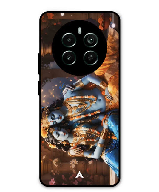 Krishna Radha Metal Back Cover Phone Case for Realme 12 Pro Plus
