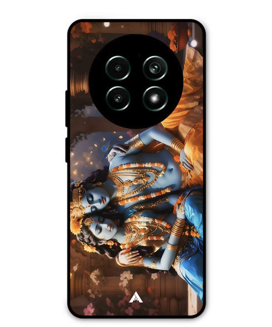Krishna Radha Metal Back Cover Phone Case for Realme 13 Pro Plus