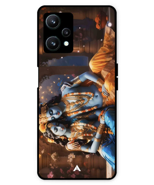 Krishna Radha Metal Back Cover Phone Case for Realme 9 SE