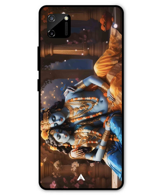 Krishna Radha Metal Back Cover Phone Case for Realme C11