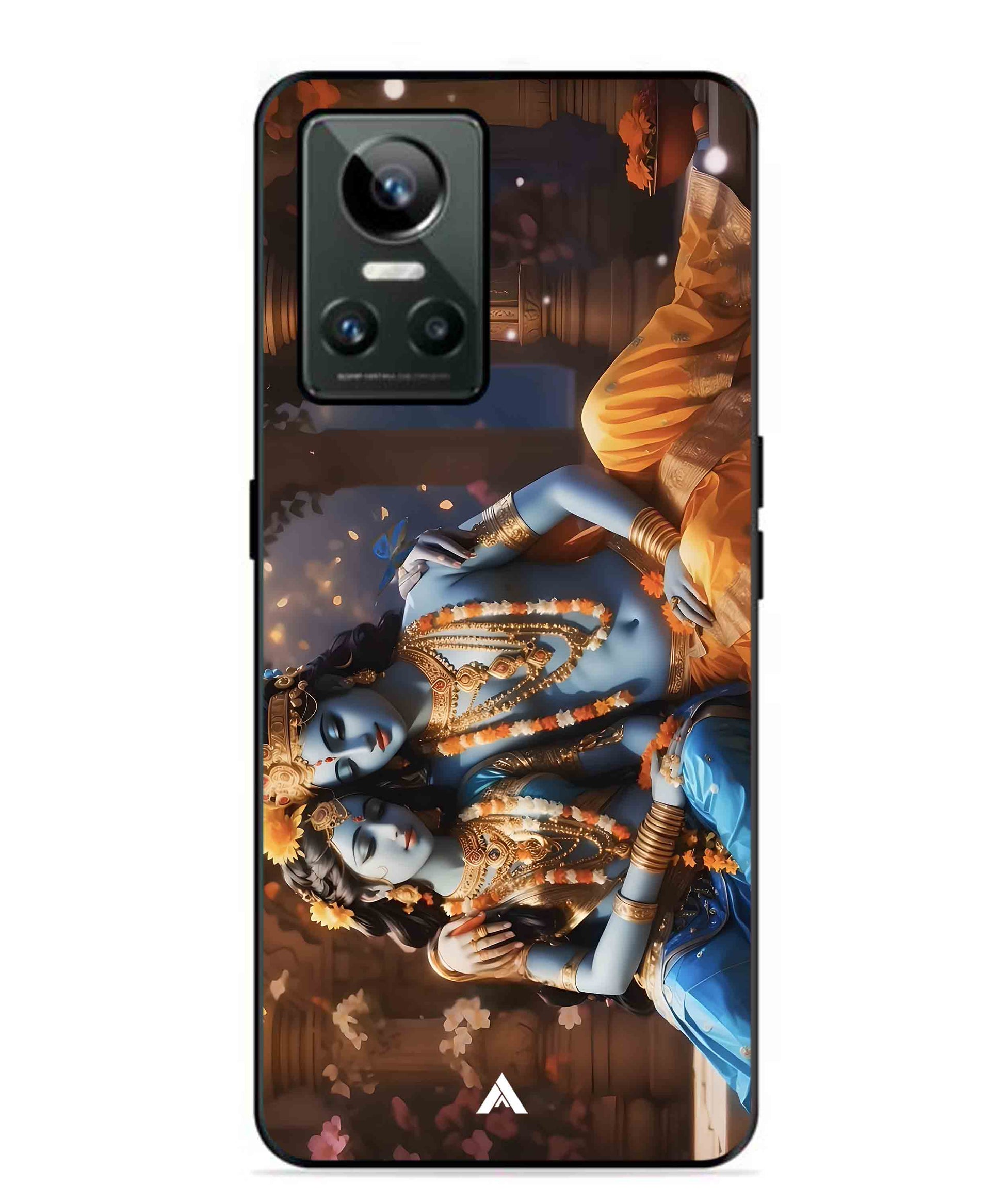 Krishna Radha Metal Back Cover Phone Case for Realme GT Neo 3