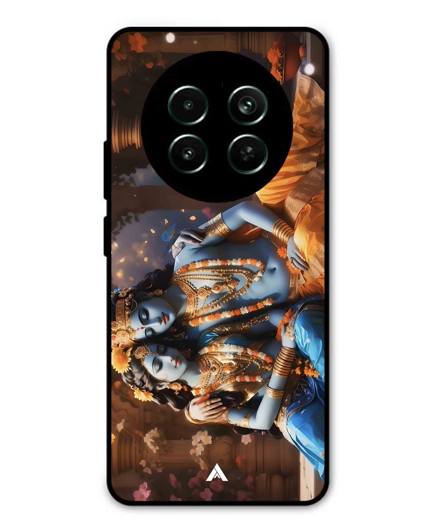 Krishna Radha Metal Back Cover Phone Case for Realme Narzo 70X