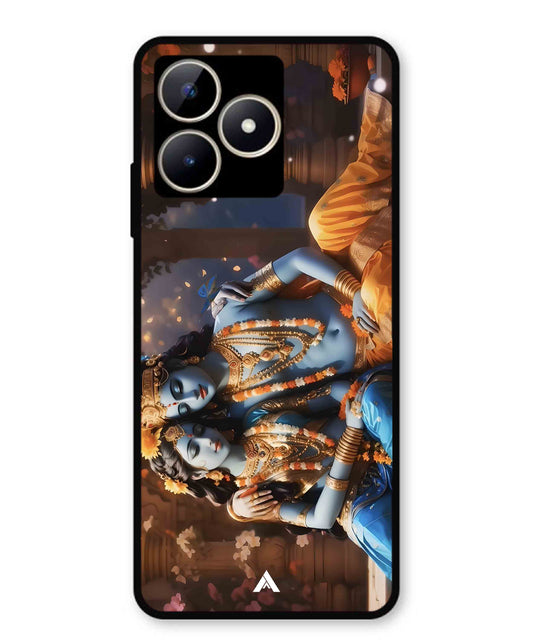 Krishna Radha Metal Back Cover Phone Case for Realme Narzo N53