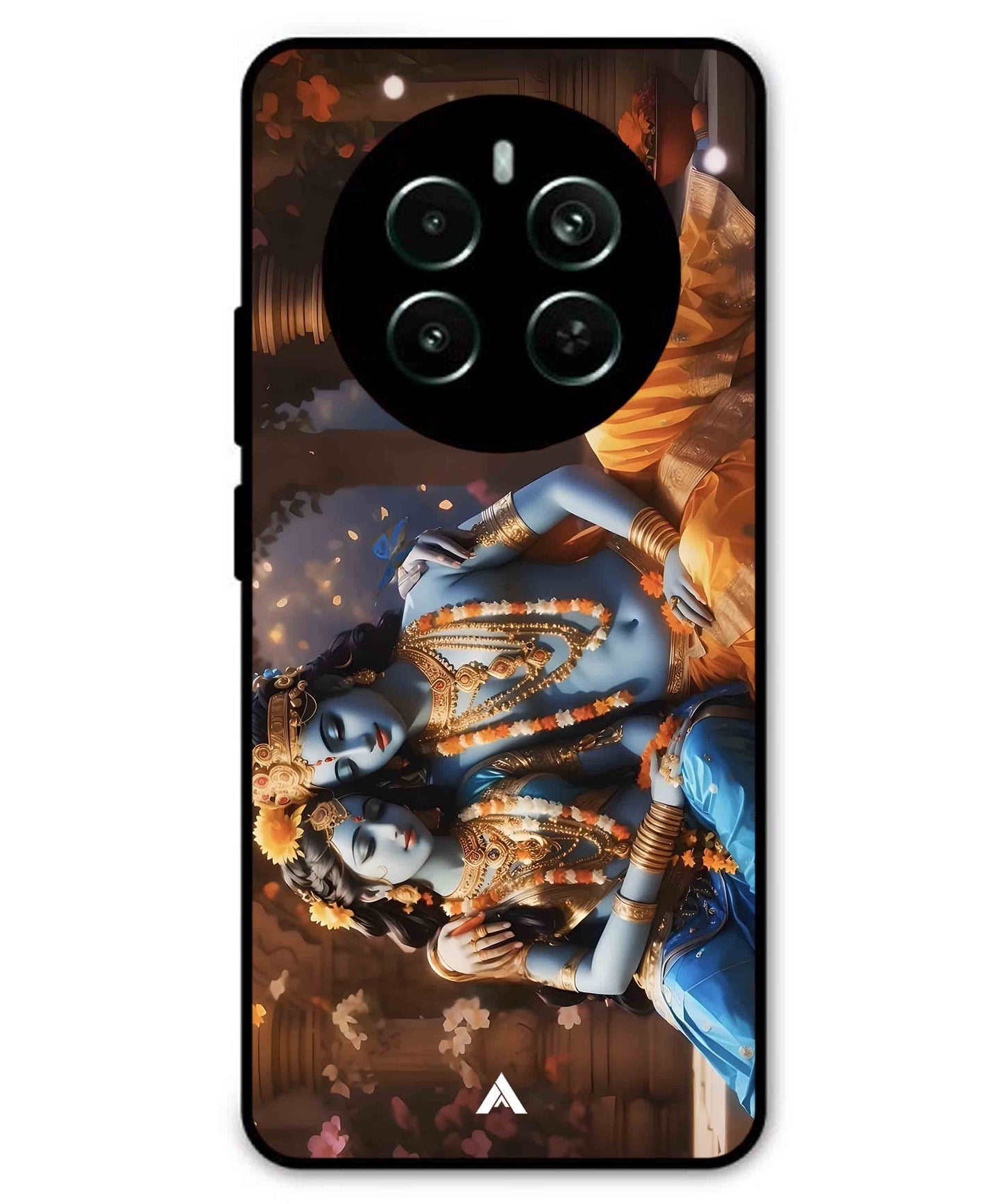 Krishna Radha Metal Back Cover Phone Case for Realme P1