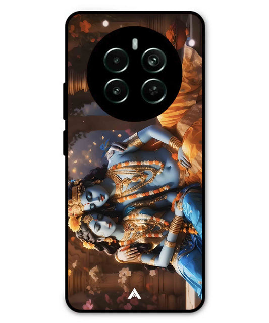 Krishna Radha Metal Back Cover Phone Case for Realme P1 Pro