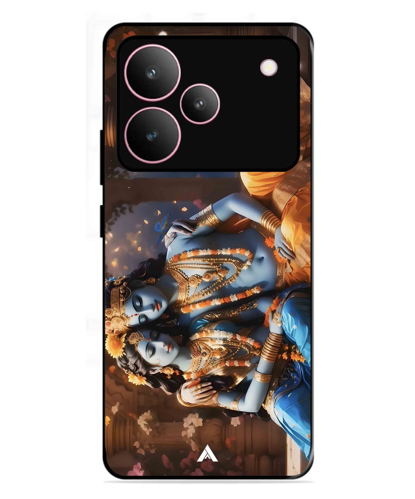 Krishna Radha Metal Back Cover Phone Case for Realme P4