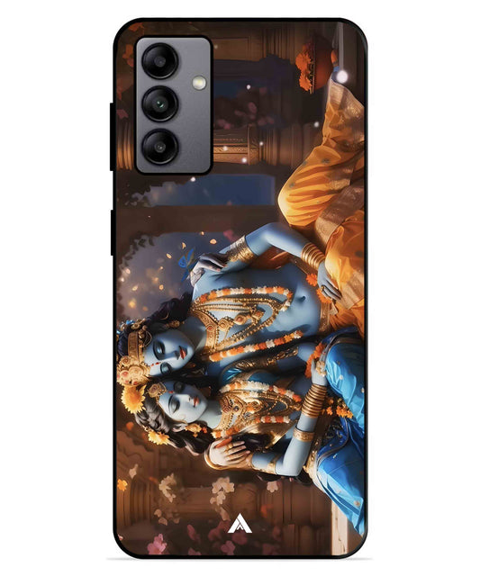 Krishna Radha Metal Back Cover Phone Case for Samsung Galaxy A04s