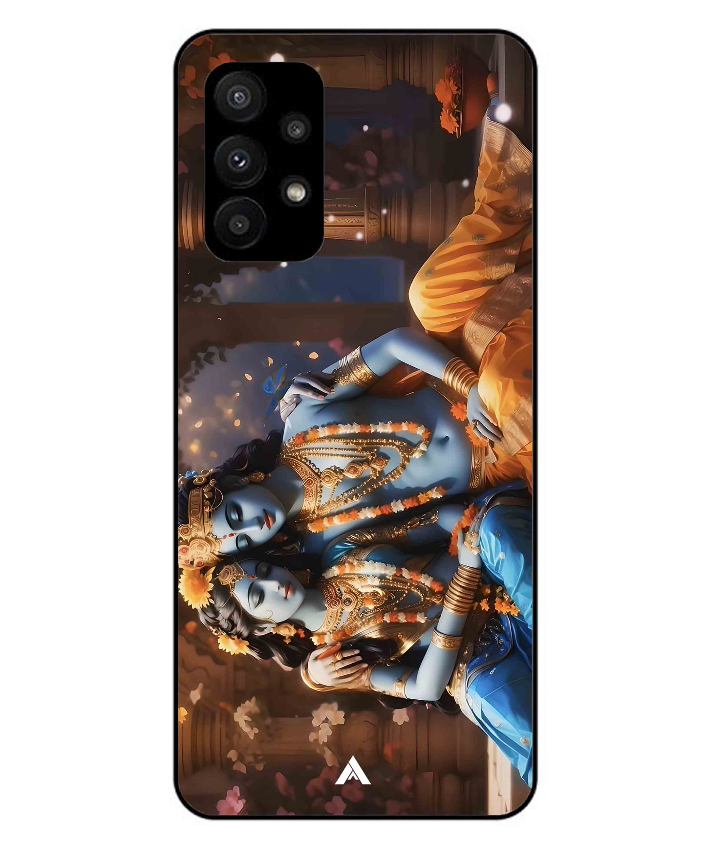 Krishna Radha Metal Back Cover Phone Case for Samsung Galaxy A23 5G