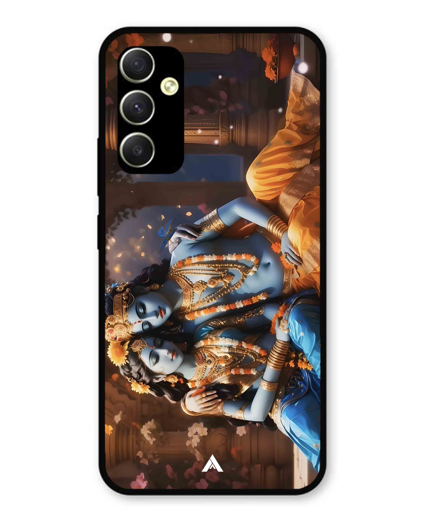 Krishna Radha Metal Back Cover Phone Case for Samsung Galaxy A34 5G