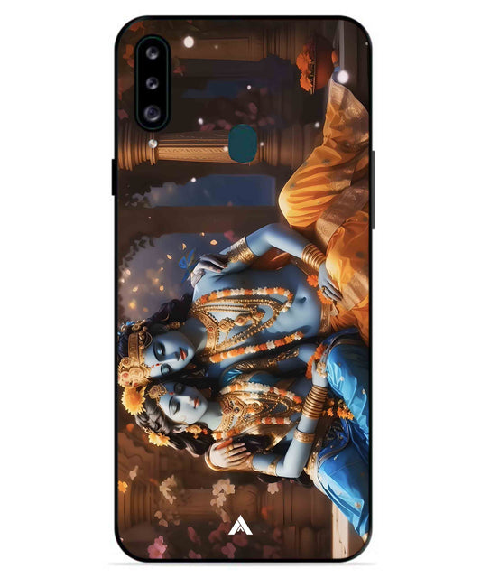 Krishna Radha Metal Back Cover Phone Case for Samsung Galaxy A70s