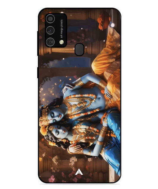 Krishna Radha Metal Back Cover Phone Case for Samsung Galaxy F41
