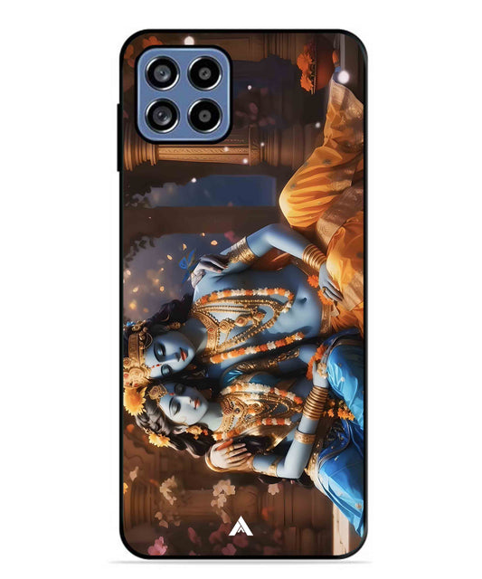 Krishna Radha Metal Back Cover Phone Case for Samsung Galaxy F42