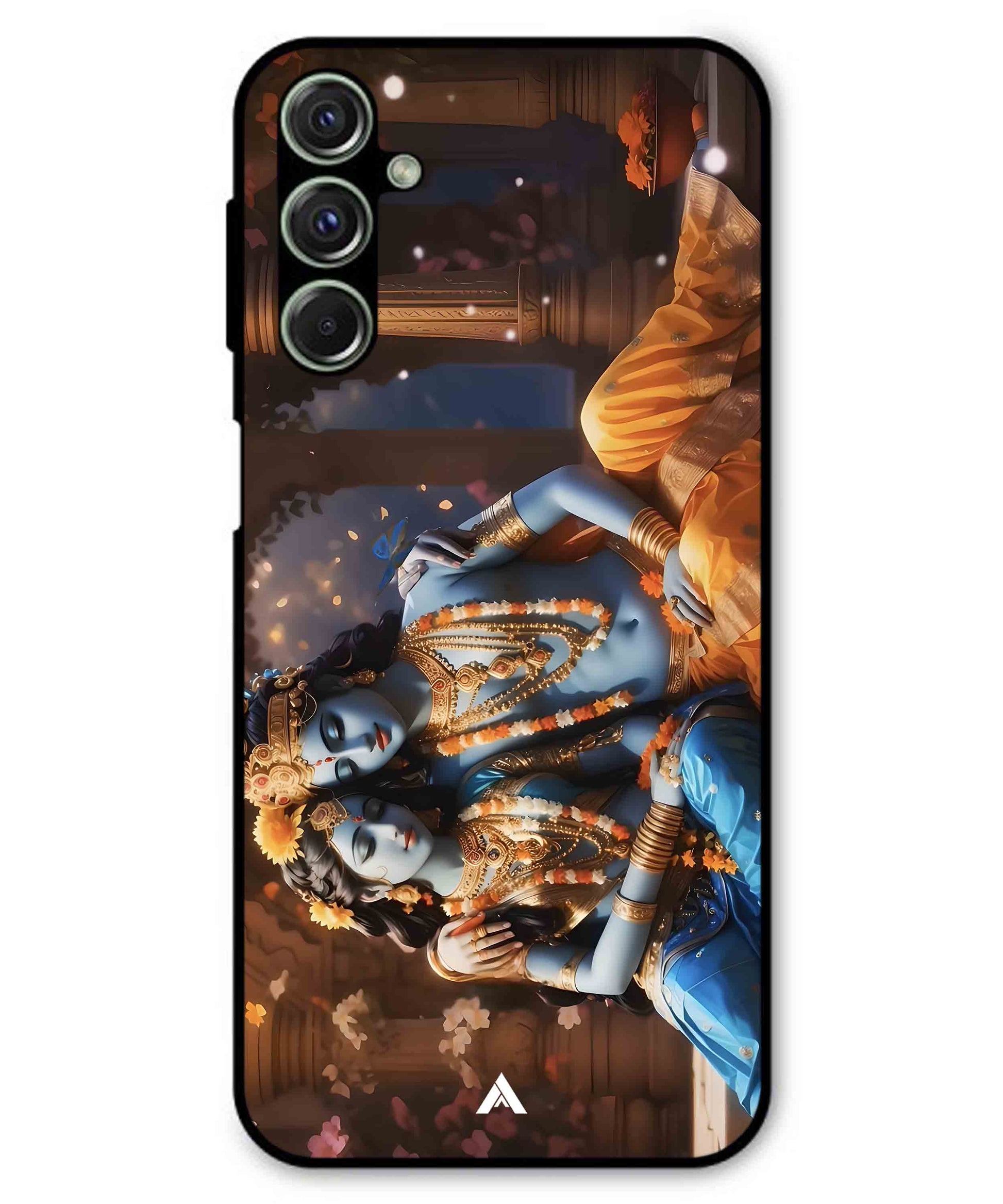 Krishna Radha Metal Back Cover Phone Case for Samsung Galaxy M54
