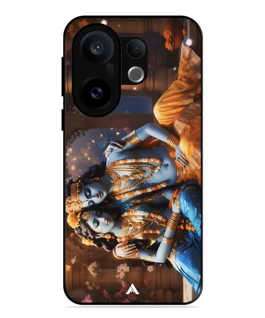 Krishna Radha Metal Back Cover Phone Case for Vivo X200 FE