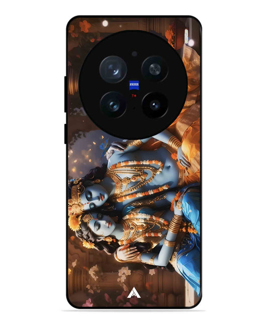 Krishna Radha Metal Back Cover Phone Case for Vivo X200 Pro
