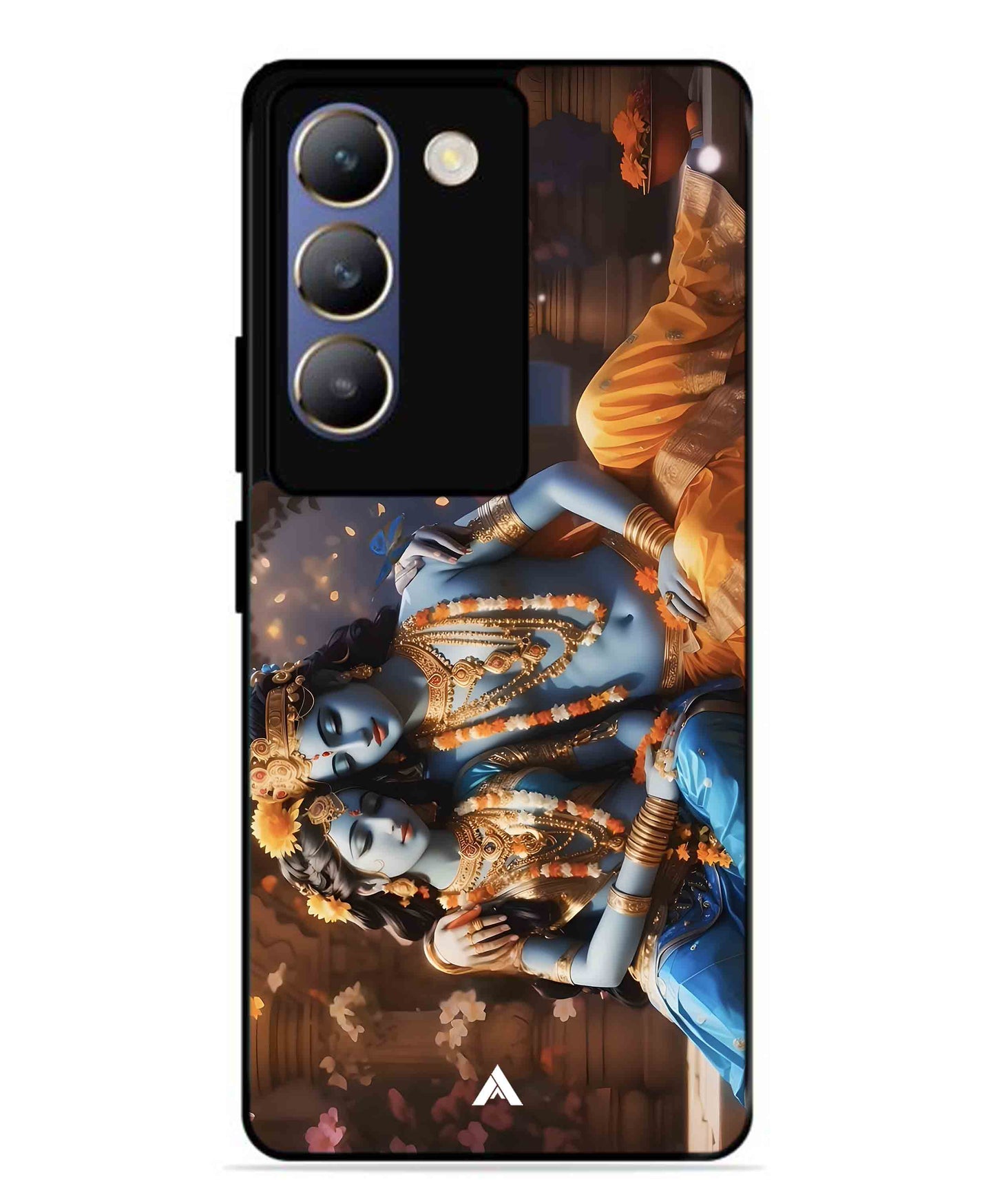 Krishna Radha Metal Back Cover Phone Case for Vivo Y200e
