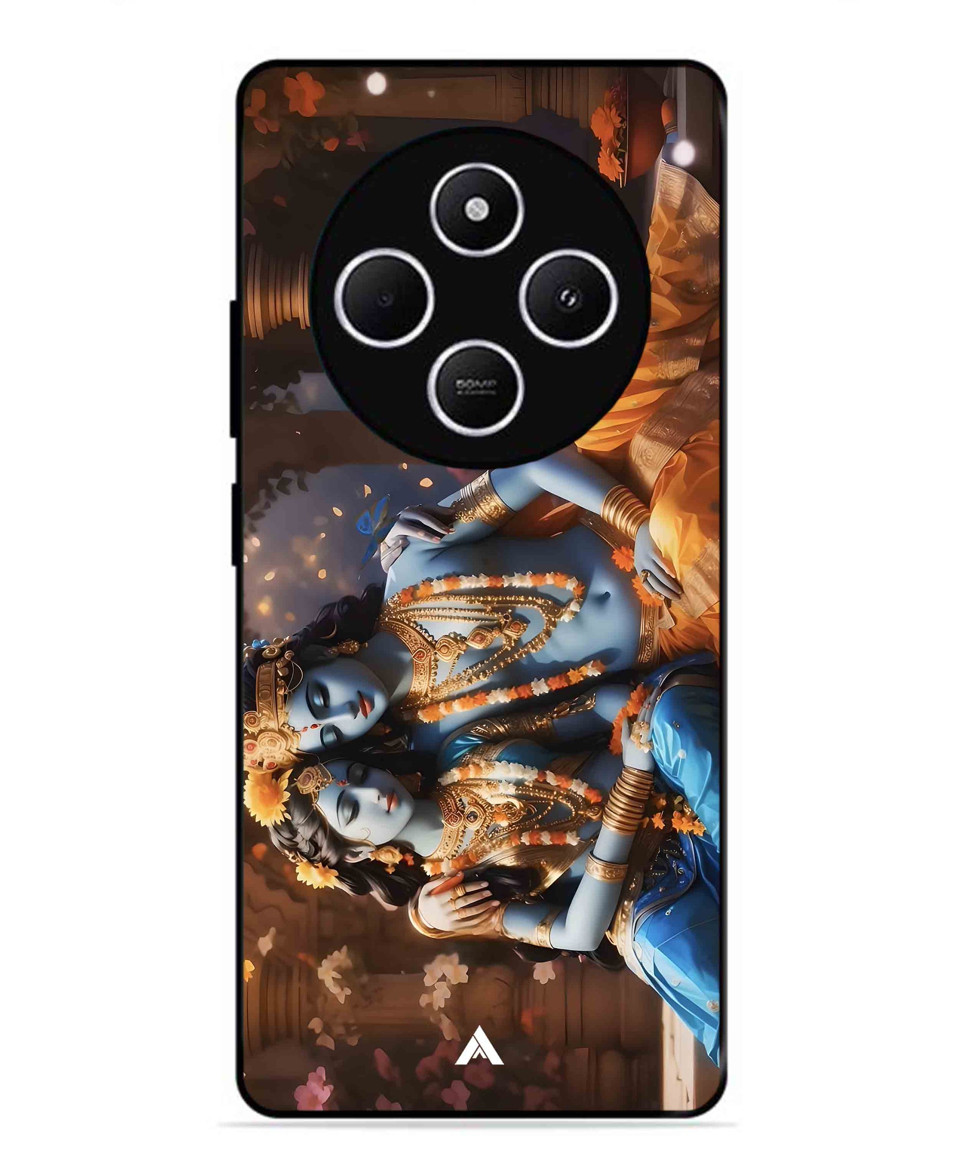 Krishna Radha Metal Back Cover Phone Case for Xiaomi Redmi A4