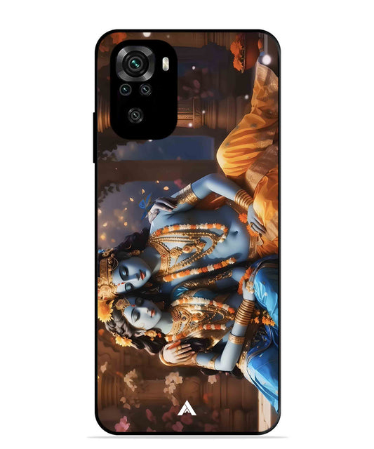 Krishna Radha Metal Back Cover Phone Case for Xiaomi Redmi Note 11SE