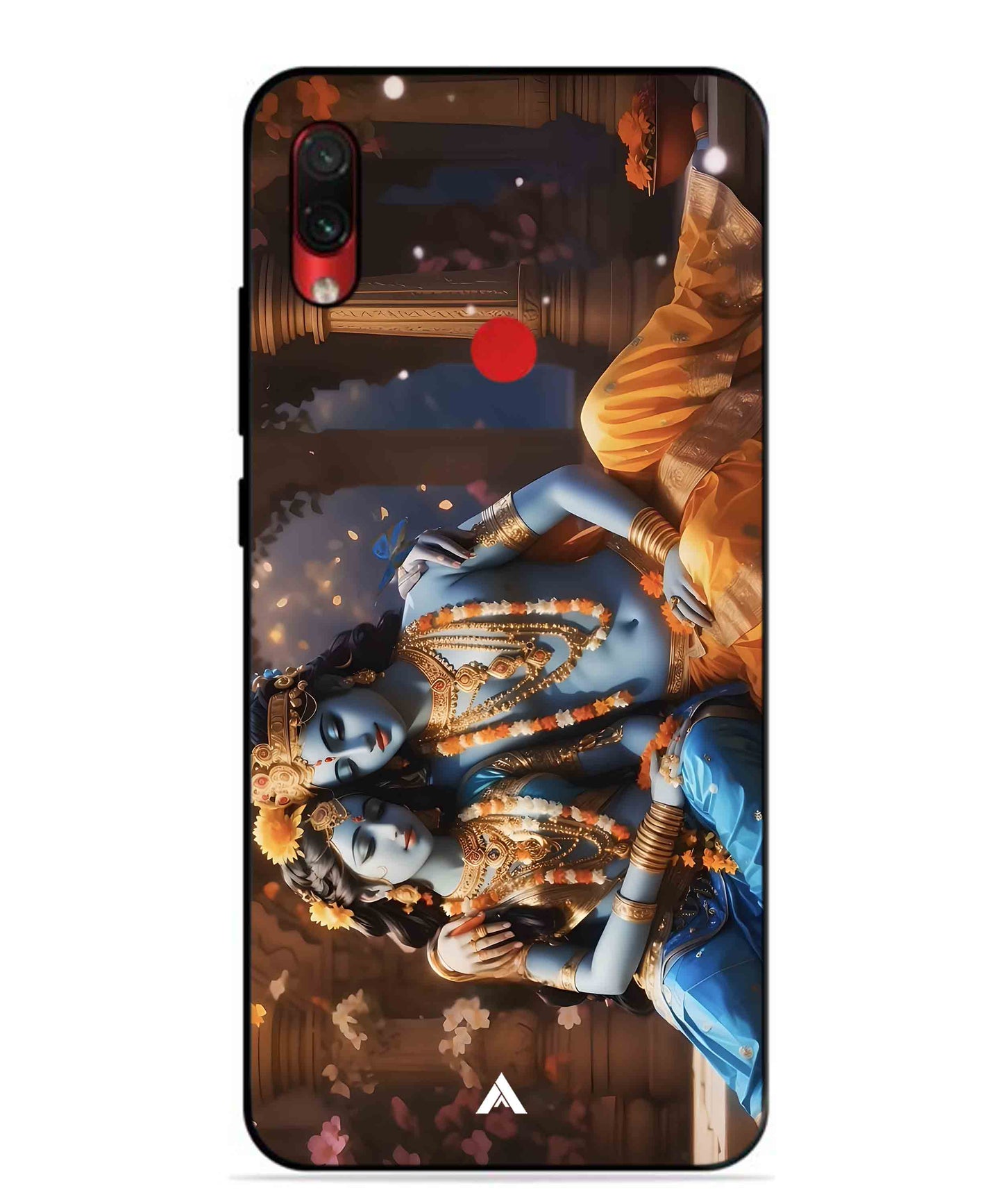 Krishna Radha Metal Back Cover Phone Case for Xiaomi Redmi Note 7s