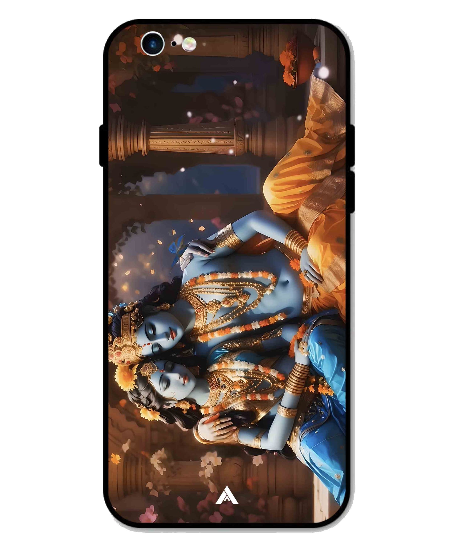 Krishna Radha Metal Back Cover Phone Case for iPhone 6