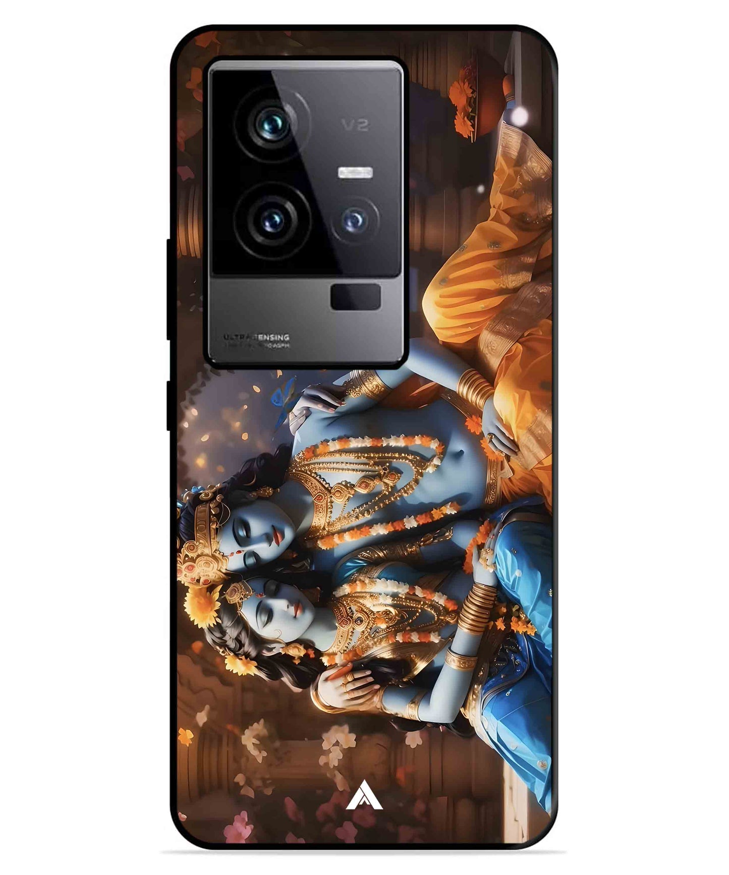 Krishna Radha Metal Back Cover Phone Case for iQOO 11