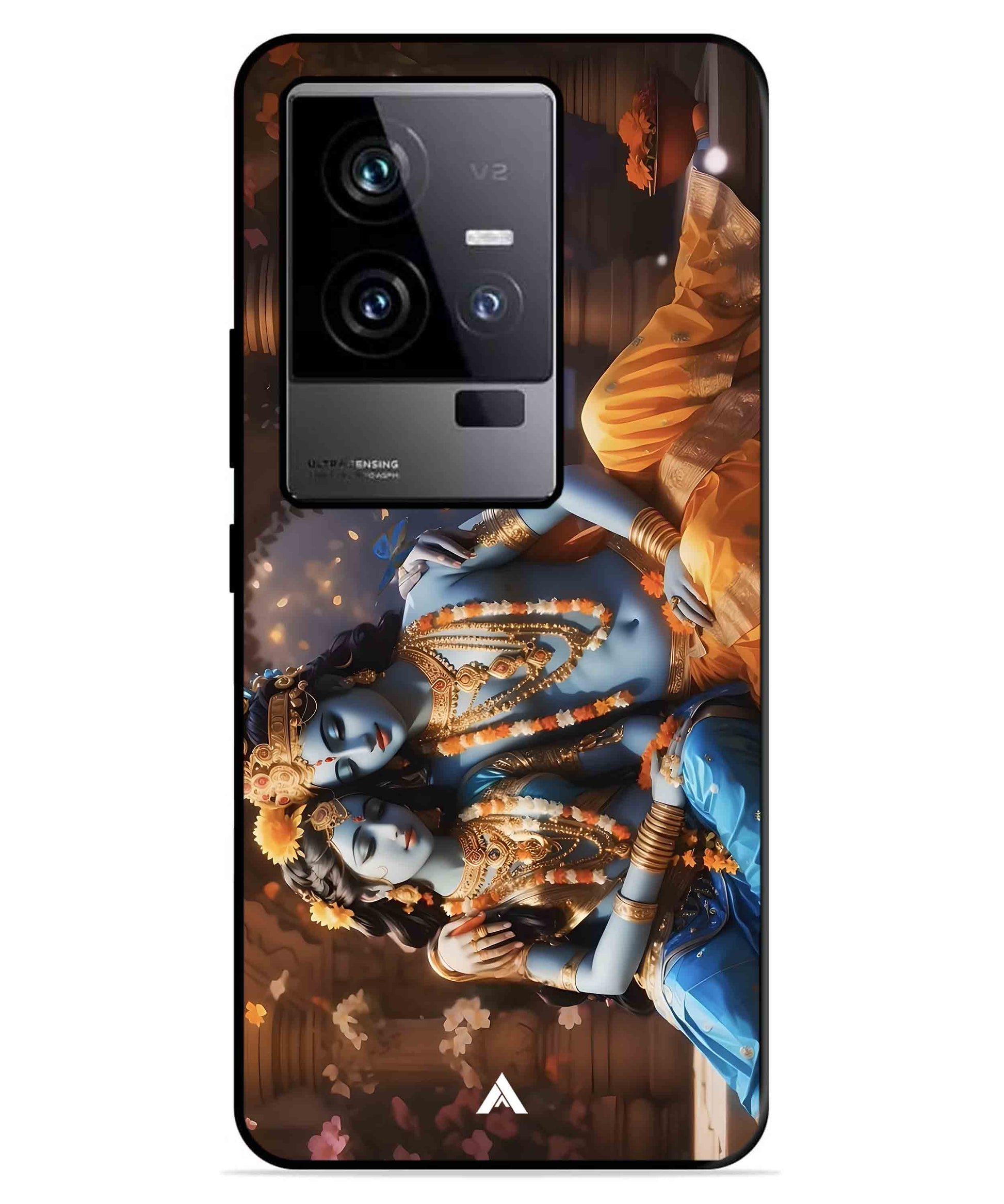Krishna Radha Metal Back Cover Phone Case for iQOO 11