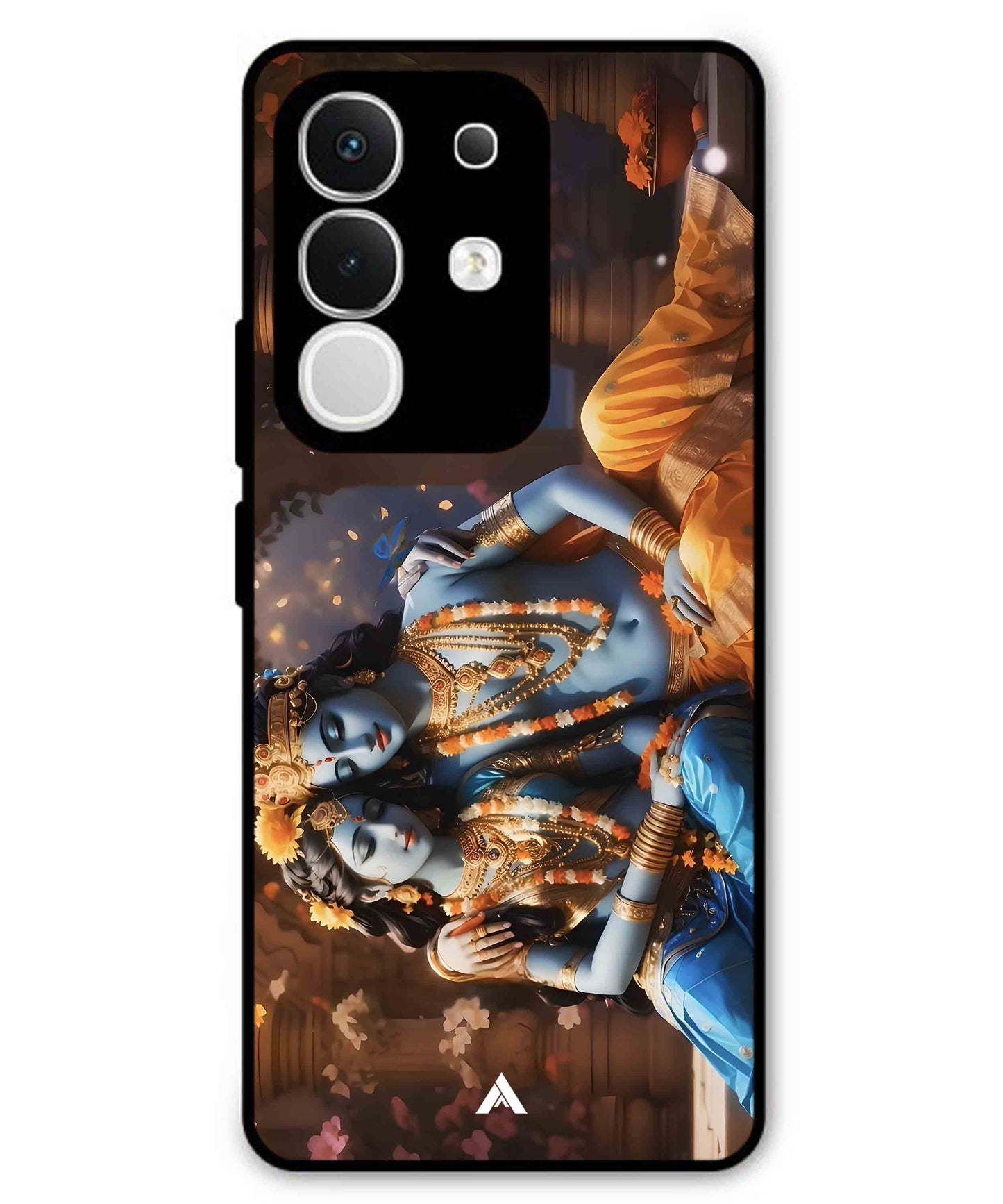 Krishna Radha Metal Back Cover Phone Case for iQOO Z10x